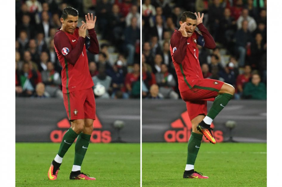 El «susto» de Cristiano Ronaldo en la Eurocopa