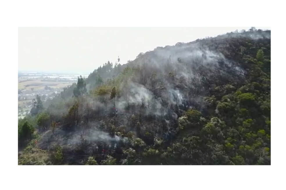 Ofrecen recompensa por información sobre responsables de incendio en Tenjo