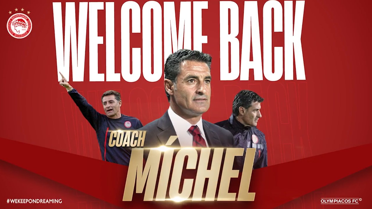 Ya es oficial: comenzó el ciclo de Míchel en Olympiacos