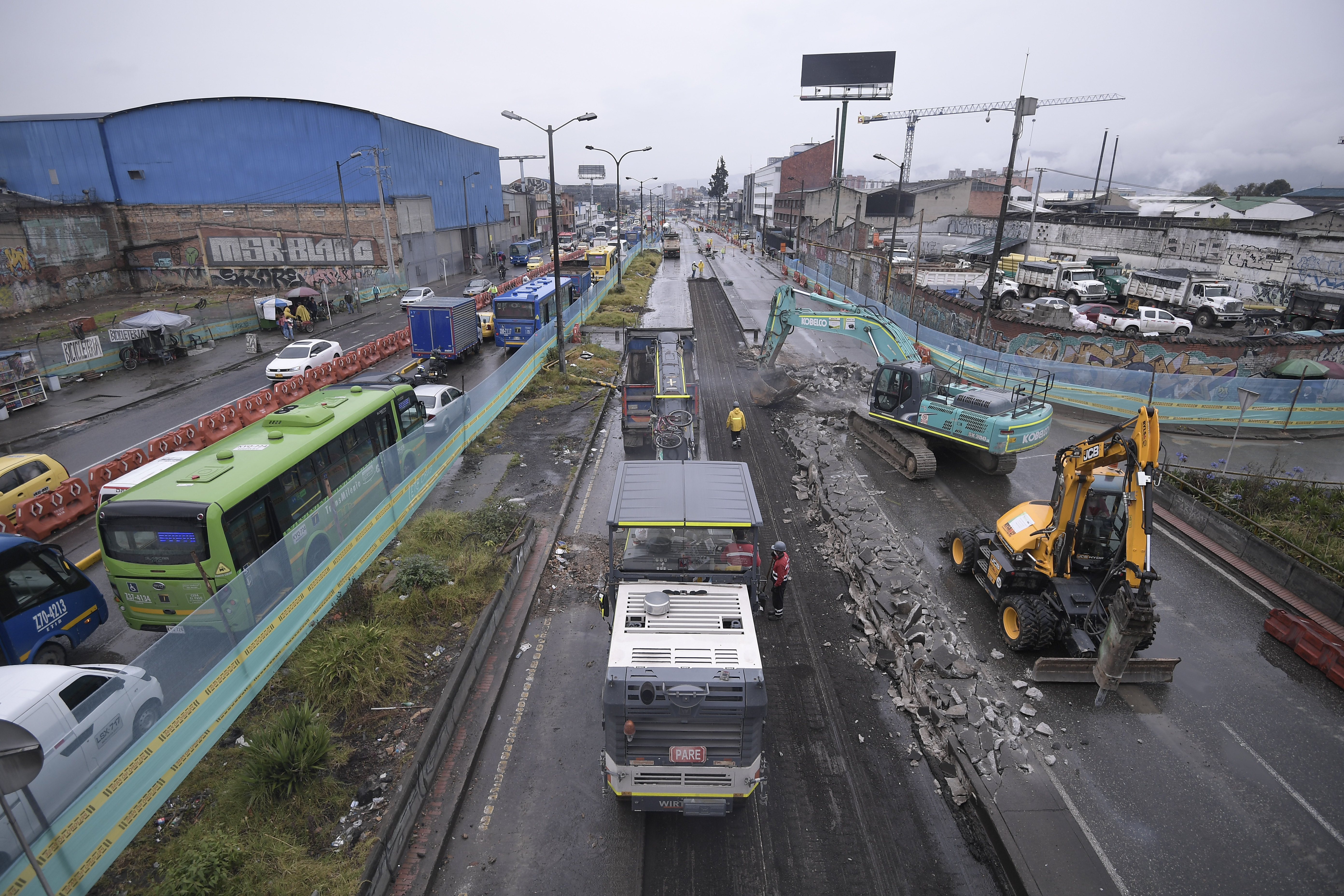 Tras cierre de un tramo de la avenida 68, ¿cómo van las obras de la troncal de TM?
