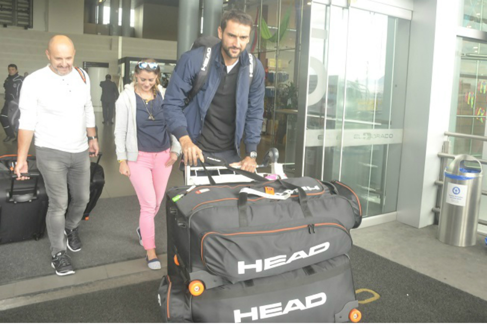 Marin Cilic ya se encuentra en Bogotá preparando la serie de la Copa Davis