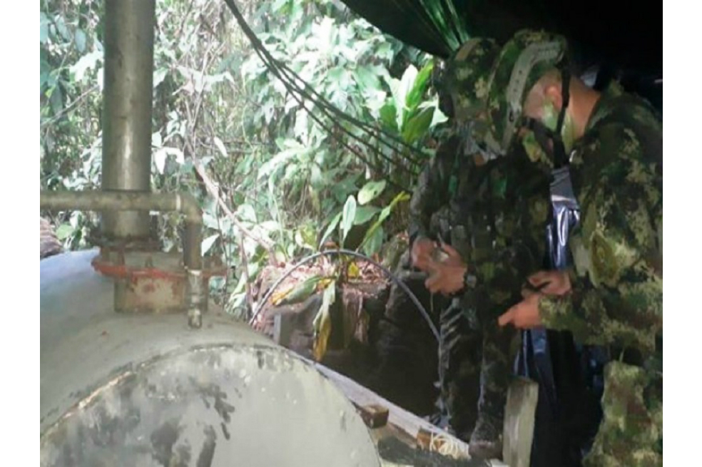 Ejército desmantela complejo de producción de cocaína del Eln en el Catatumbo