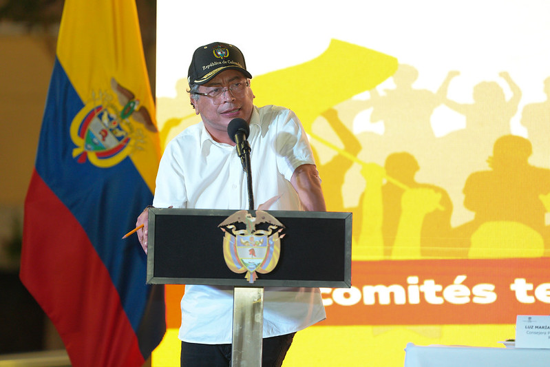 El presidente Gustavo Petro asistió a la instalación de los Comités Ciudadanos para el "Sí" en la consulta popular.