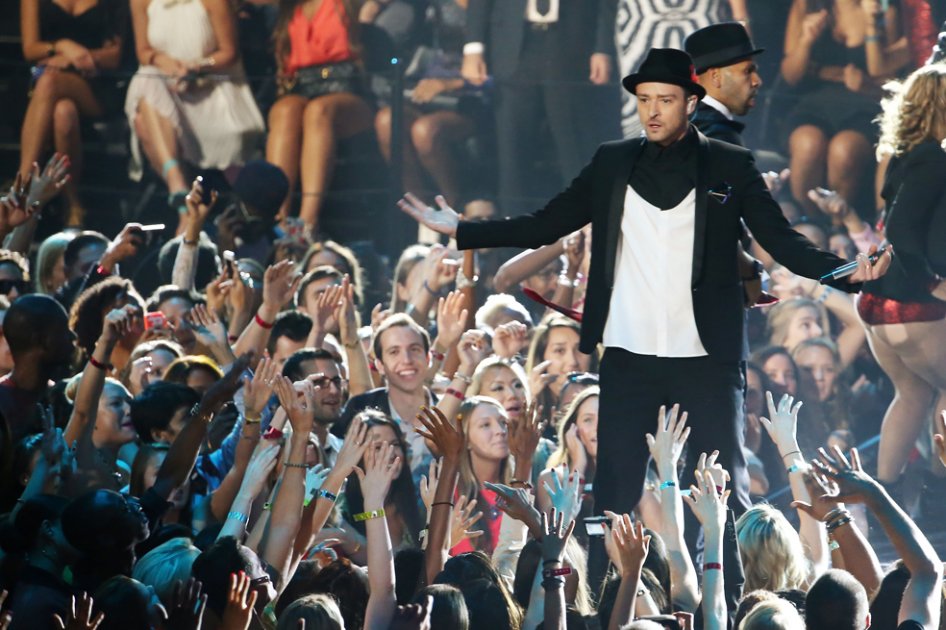 Justin Timberlake en los Premios MTV 2013.