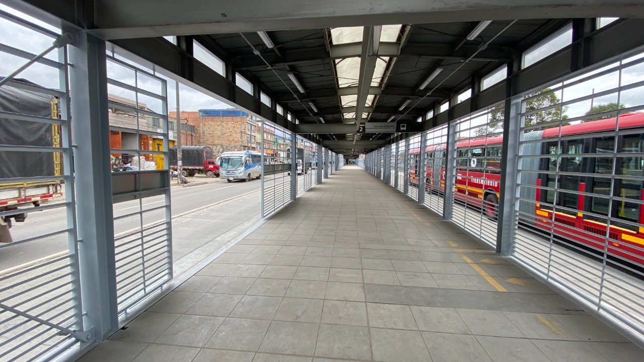 Después de un año, vuelve a funcionar estación de Transmilenio Biblioteca – Tintal