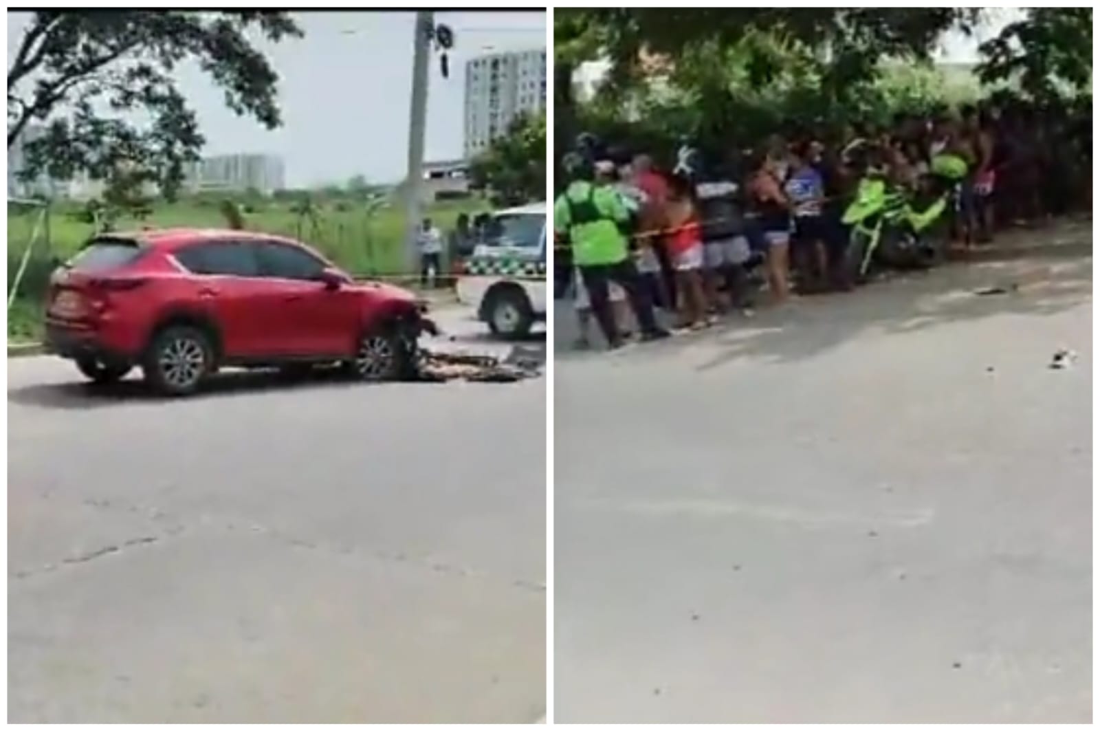 Conductor arrolló con su camioneta a hombres que lo atracaron