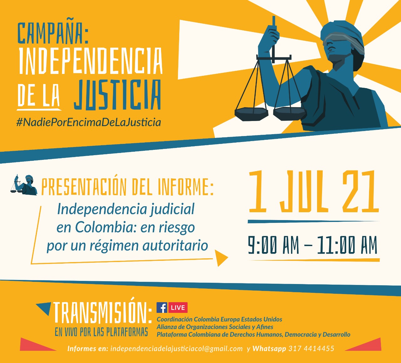 Organizaciones presentaron informe sobre independencia de la justicia