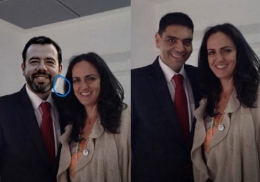 El fotomontaje de María Fernanda Cabal con Carlos Fernando Galán