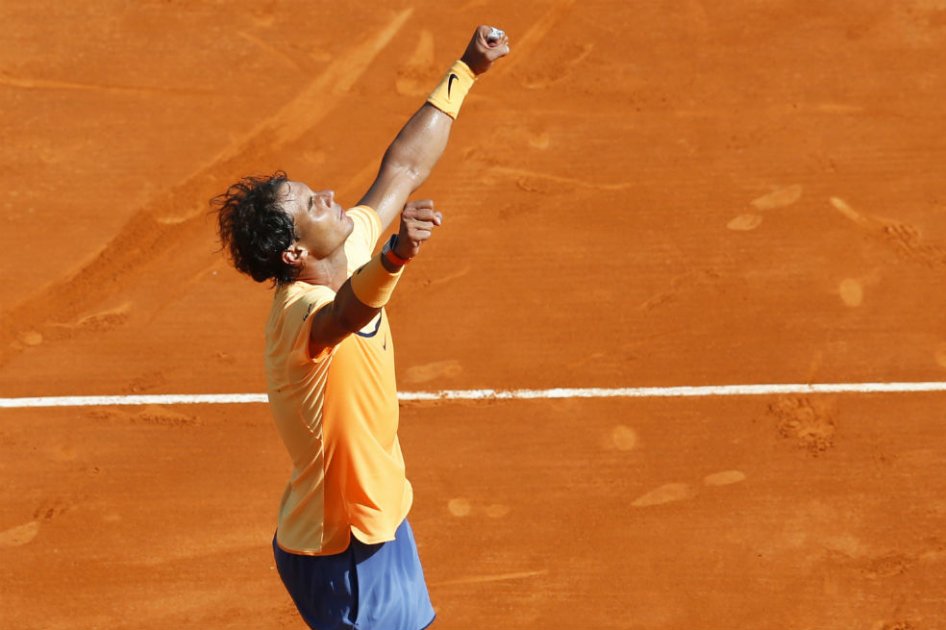 Nadal celebra su victoria contra Dominic Thiem. Foto: AFP