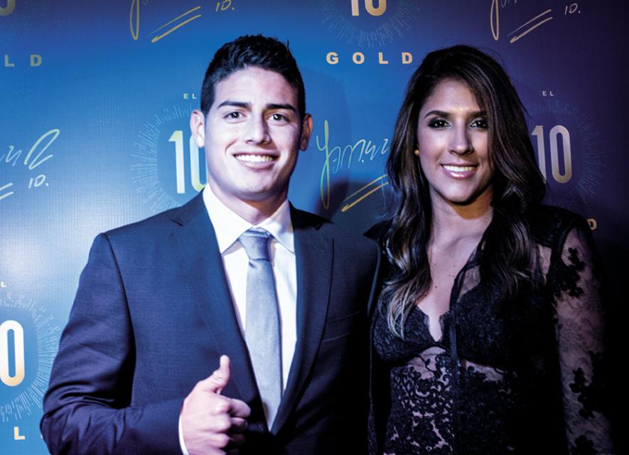 Así lucían James Rodríguez y Daniela Ospina cuando eran esposos.