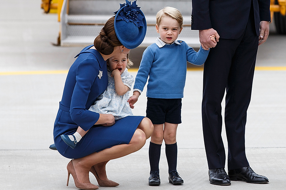 Príncipes Jorge y Carlota, protagonistas del viaje de duques de Cambridge a Canadá