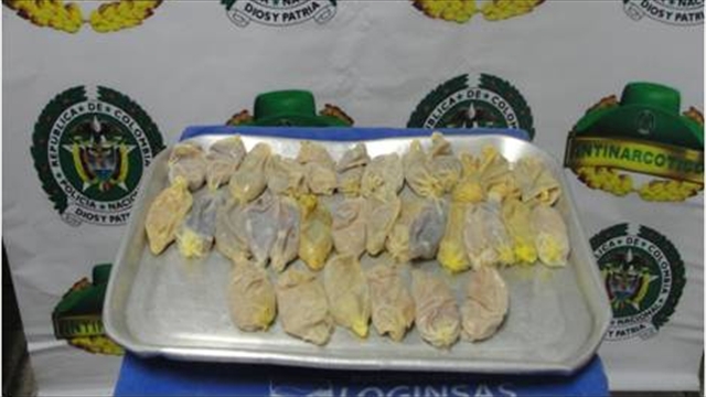 Droga incautada en El Dorado.