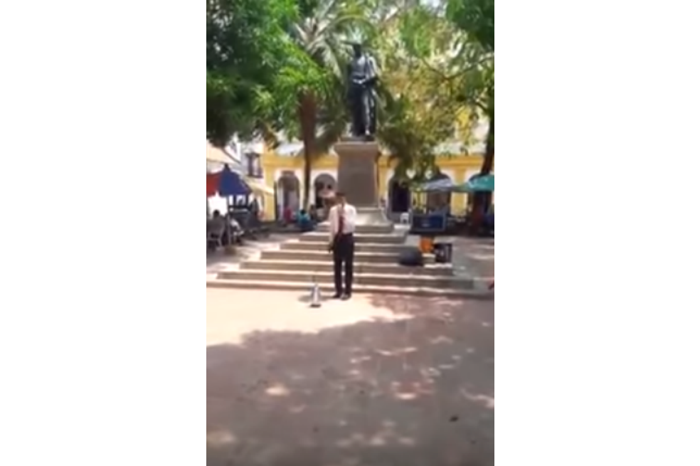 Polémica por pastor que destruyó una estatua de la Virgen del Carmen