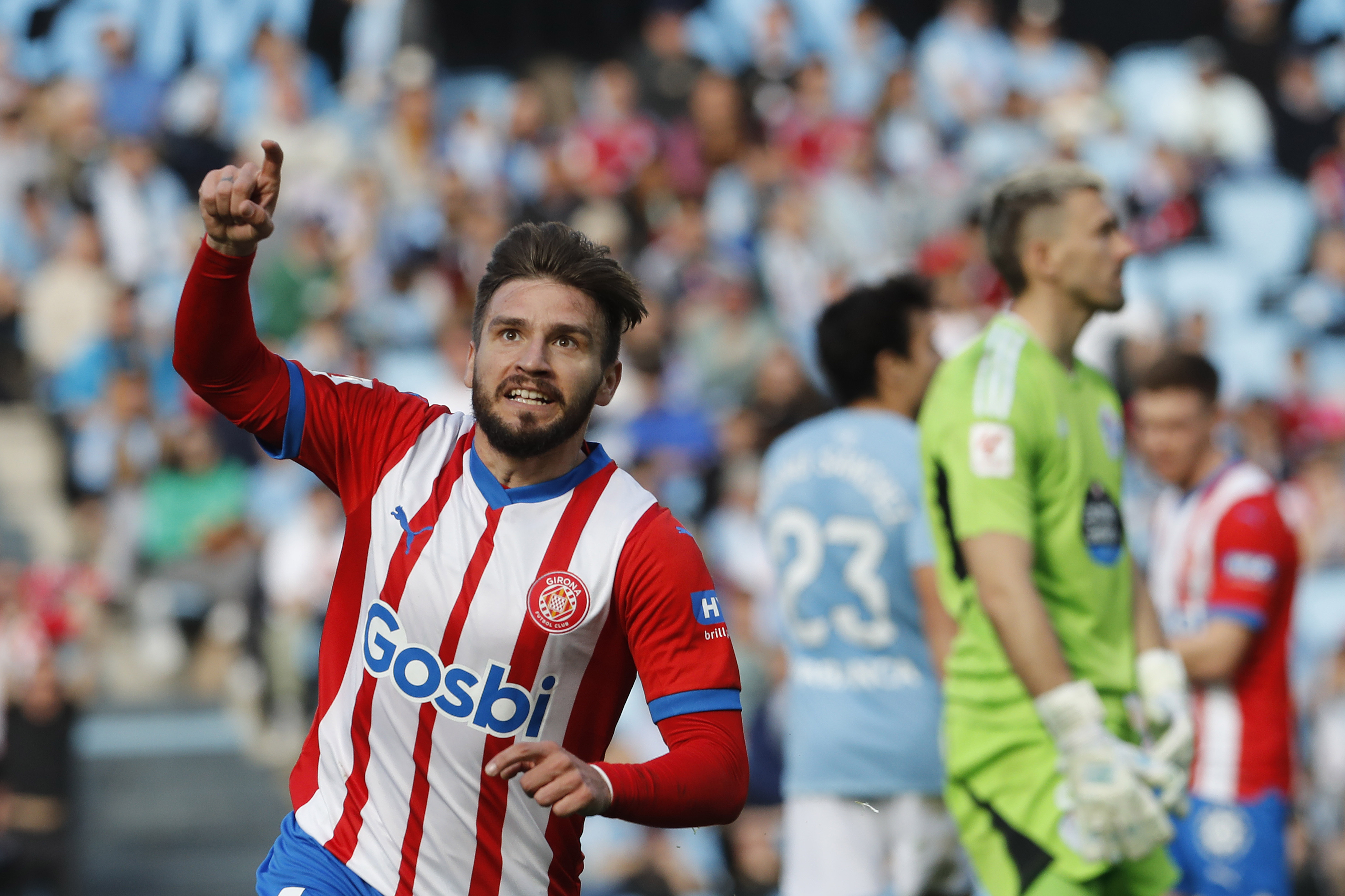 El Girona le ganó 1-0 al Celta y volvió a ser líder en La Liga de España