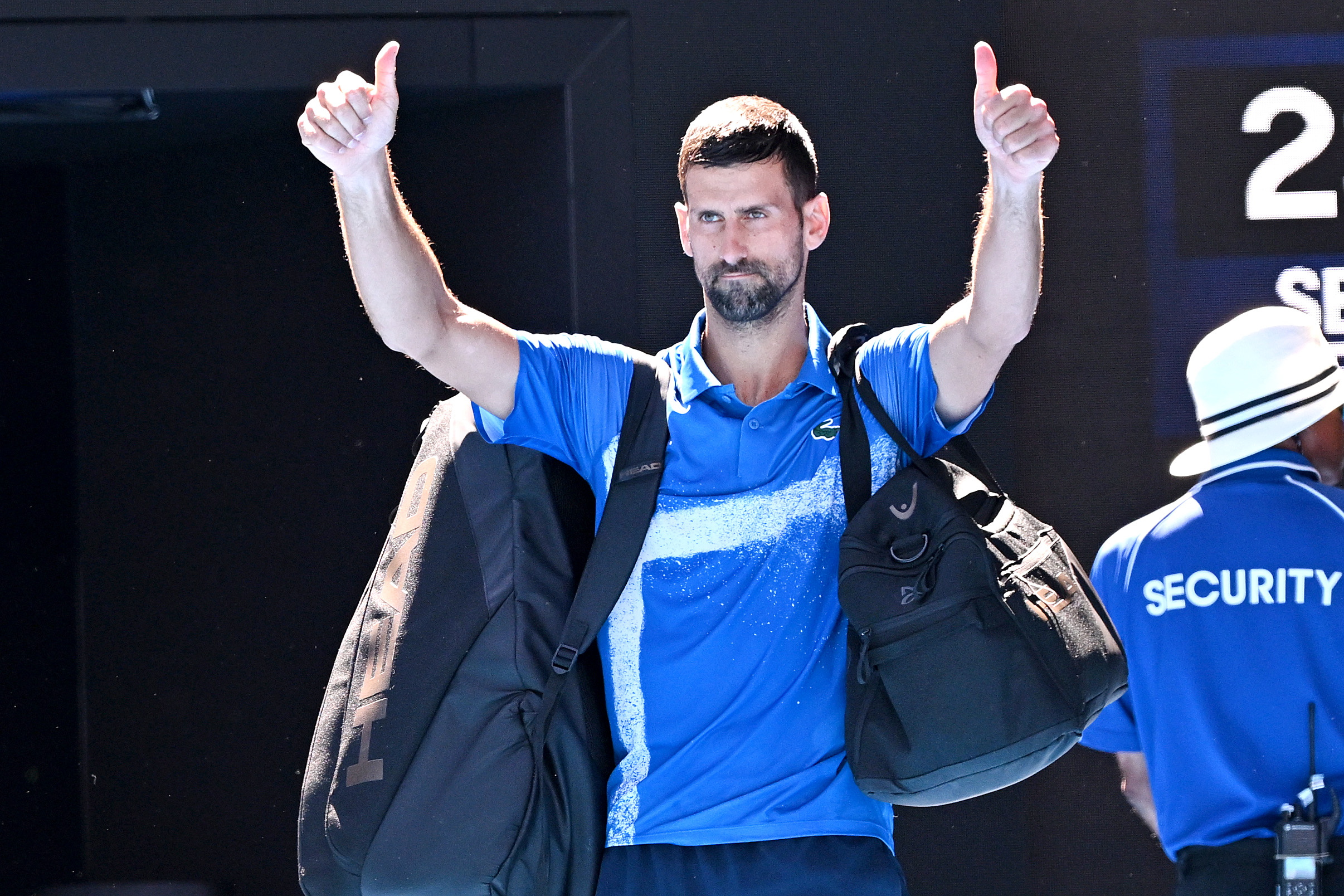 Djokovic, el guasón 