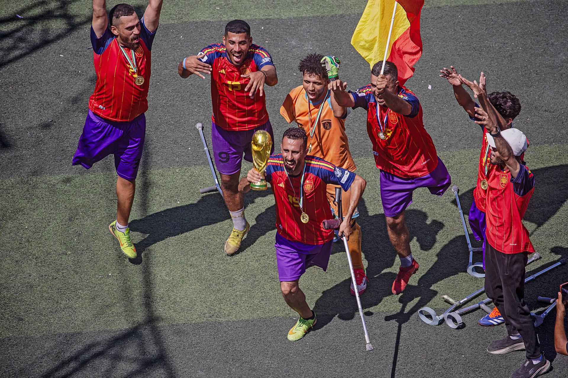 España venció a Argentina en la “final” del Mundial de Gaza entre futbolistas amputados