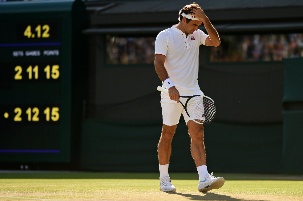 Federer quedó eliminado en cuartos de final en Wimbledon ante Kevin Anderson