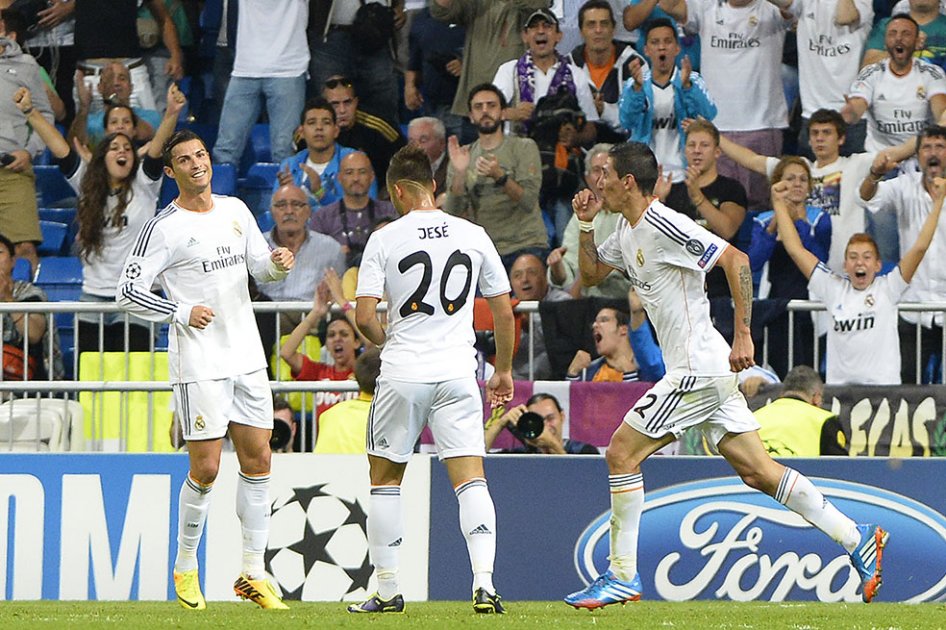 Real Madrid ganó, goleó y lidera el Grupo B de la Champions