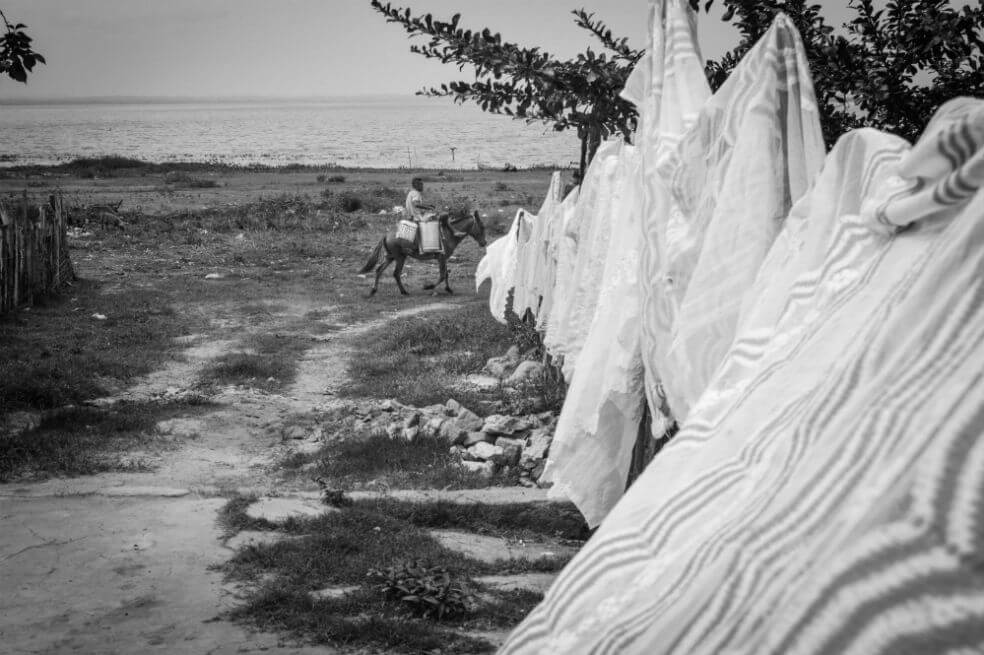 Una postal de la cultura rural costeña. La ropa recién lavada, colgada para que el viento la seque. /  Linda Esperanza Aragón. 