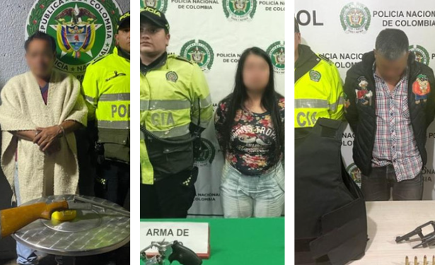 Ciudad Bolívar: capturan a tres personas que portaban armas y chaleco antibalas