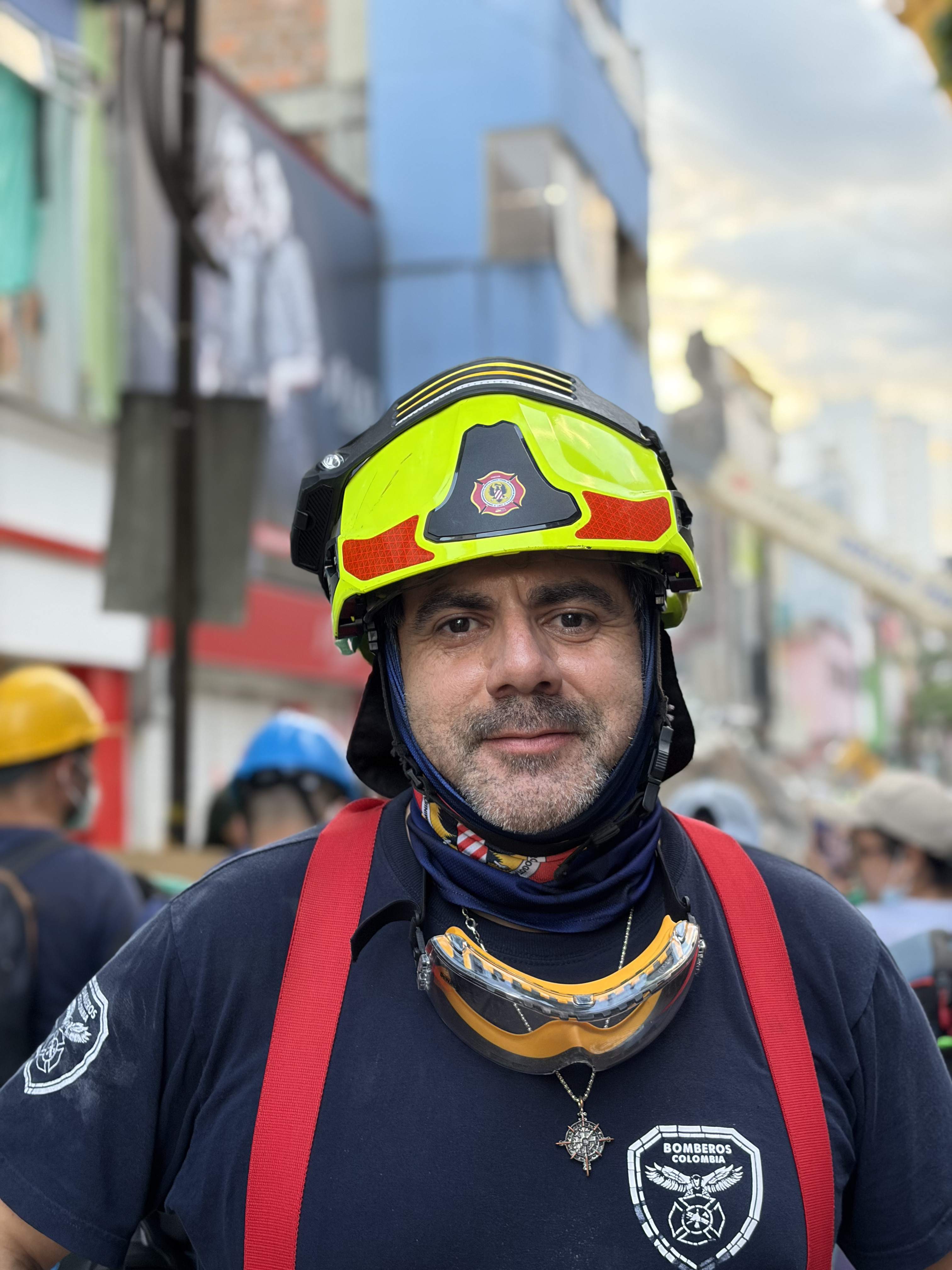 Javier Claros, director de operaciones del cuerpo de Bomberos de Bogotá.