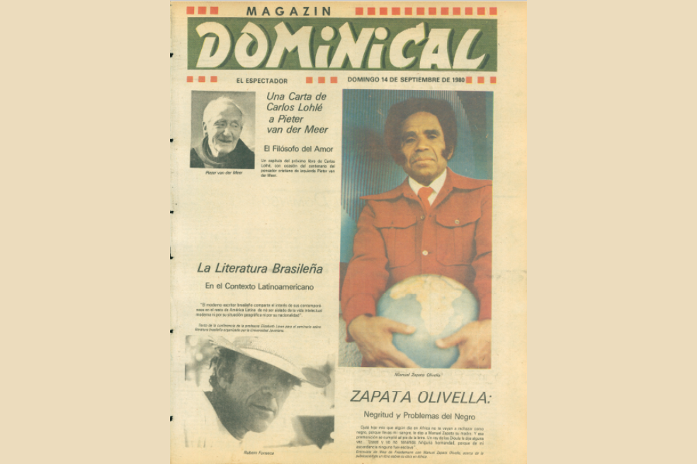 Portada dedicada al médico, antropólogo y escritor colombiano, Manuel Zapata Olivella.