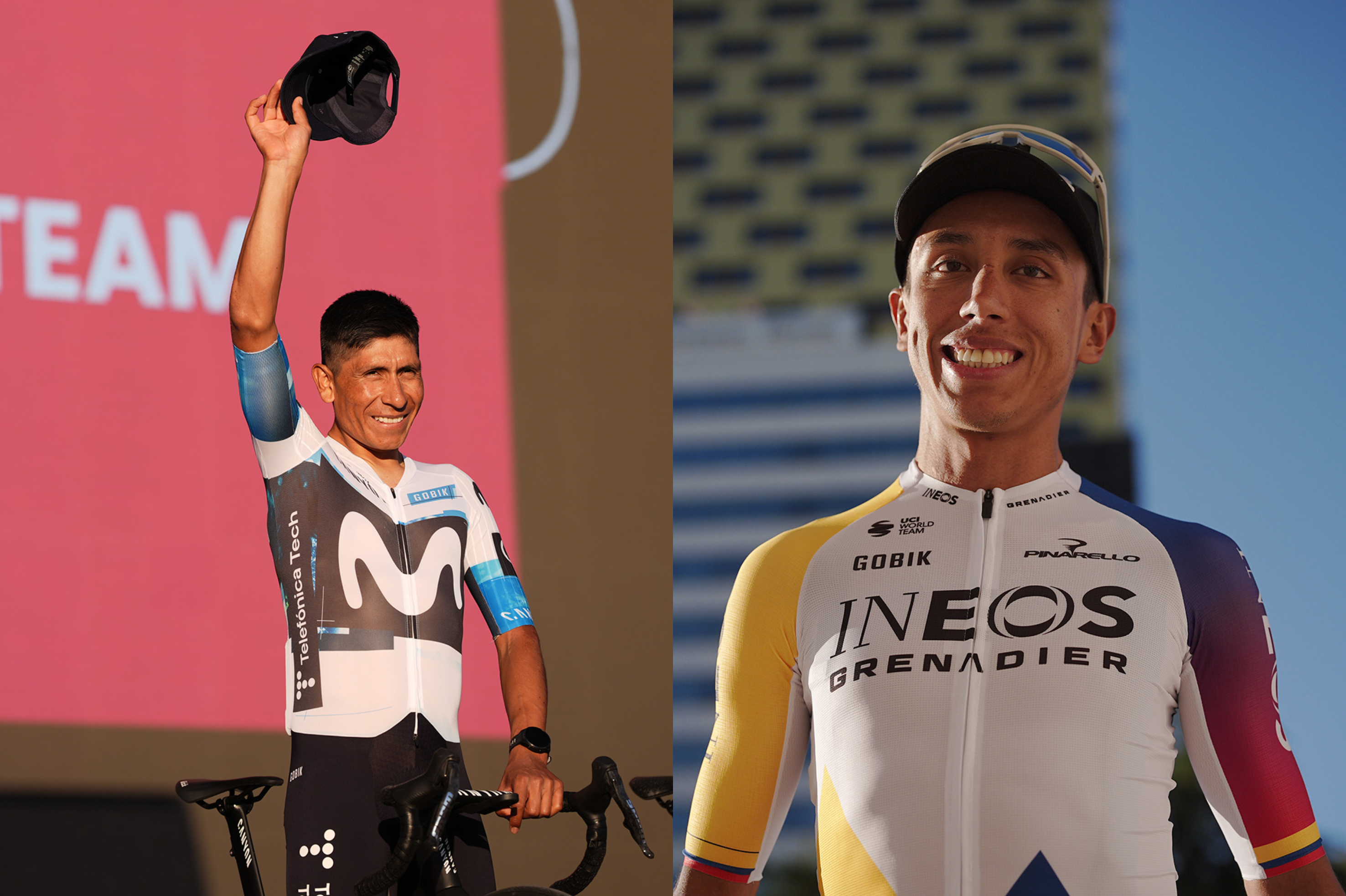 Nairo Quintana y Egan Bernal, protagonistas en la presentación del Giro de Italia
