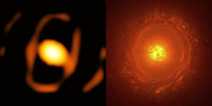 Por primera vez fotografiaron en primer plano una estrella fuera de nuestra galaxia