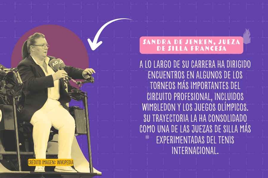 Árbitras que marcaron historia en el tenis.