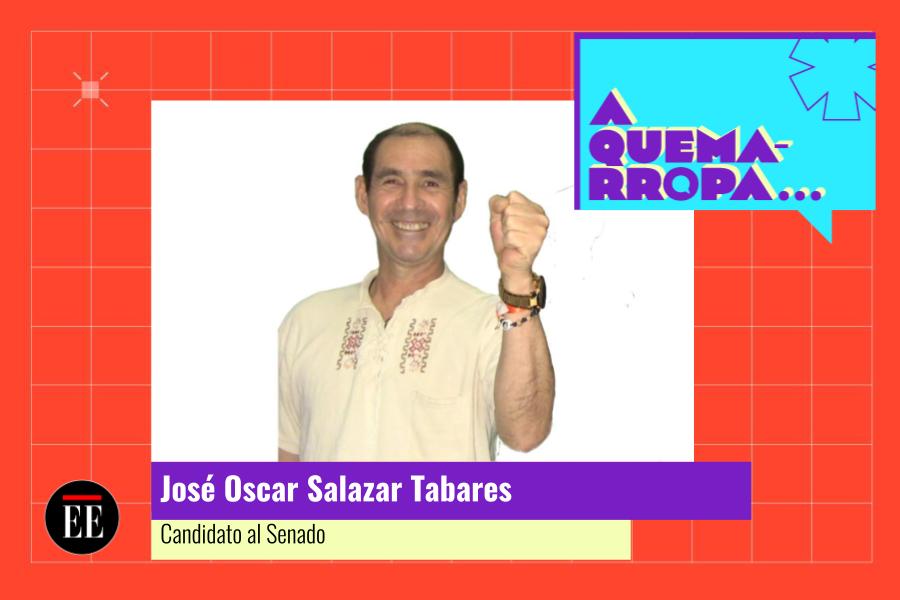 A Quemarropa con José Oscar Salazar, candidato al Senado por Fuerza Ciudadana