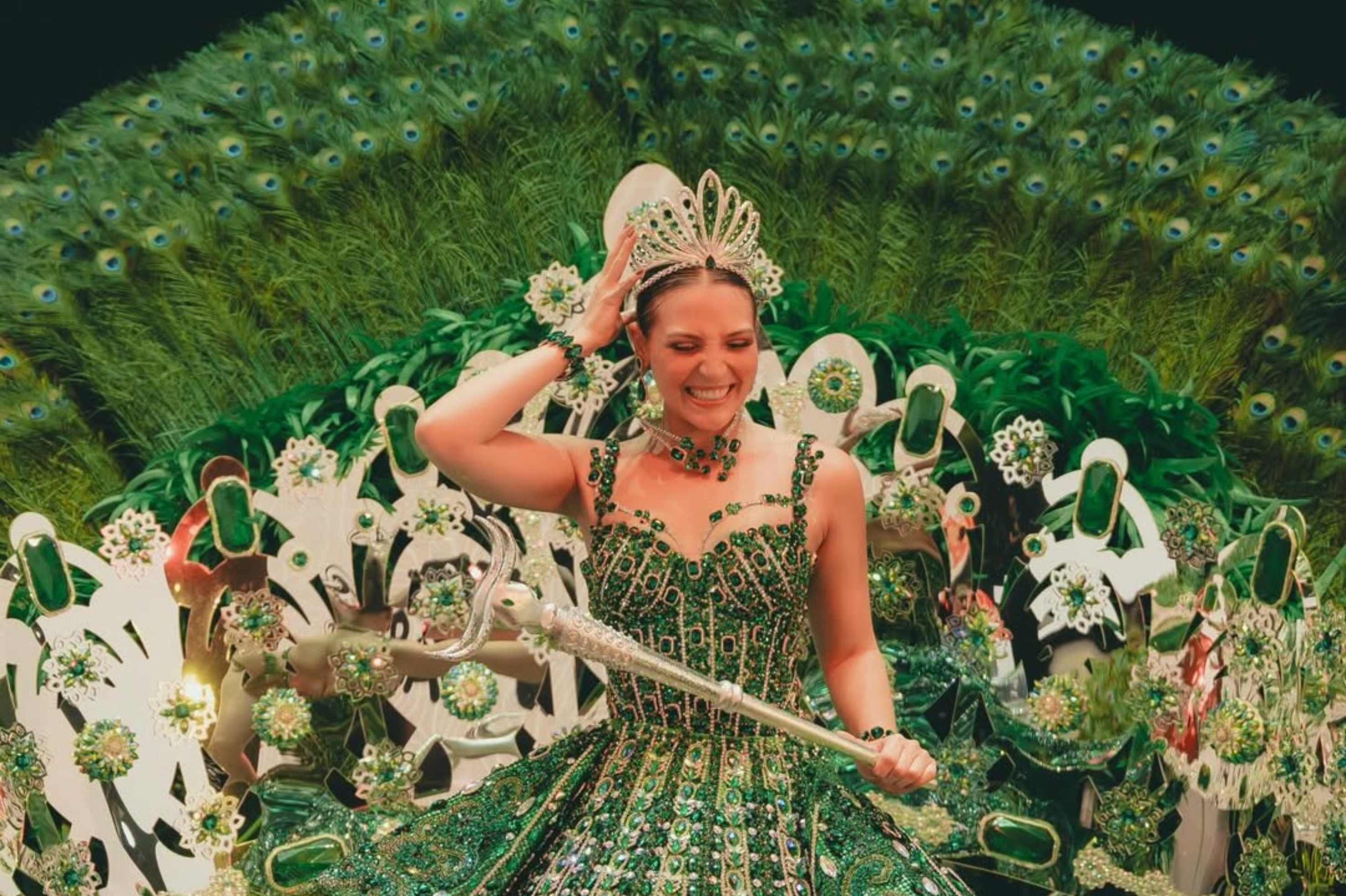 Este fue el vestido de coronación de Michelle Char, la reina del Carnaval de Barranquilla