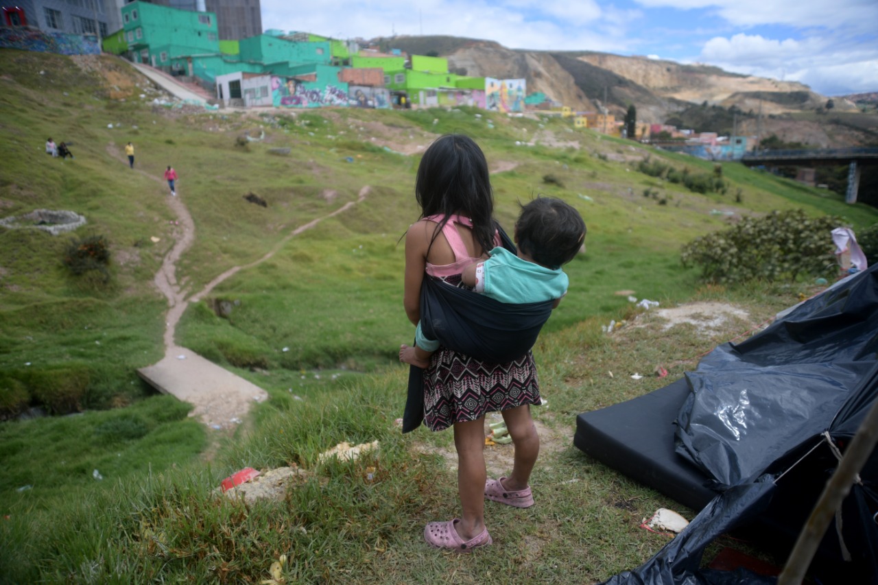 Comunidad embera permanece en Tercer Milenio y desmiente las ayudas del Distrito
