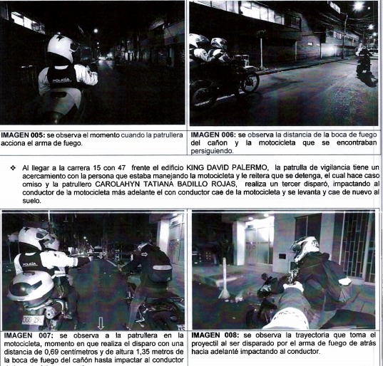 Kooby Bray Duarte fue impactado por dos proyectiles de una SIG Sauer 9 mm accionada por una patrullera de la Policía.