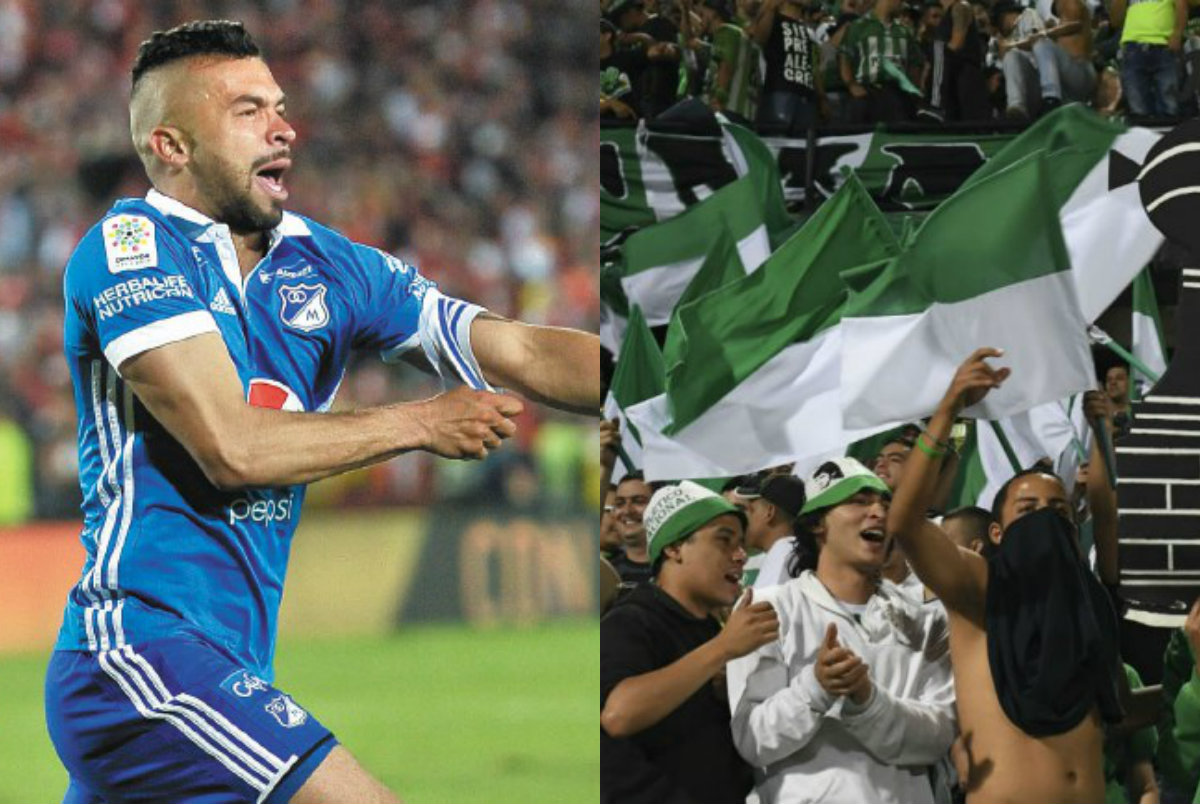 Andrés Cadavid, Millonarios y Atlético Nacional fueron sancionados por la Dimayor