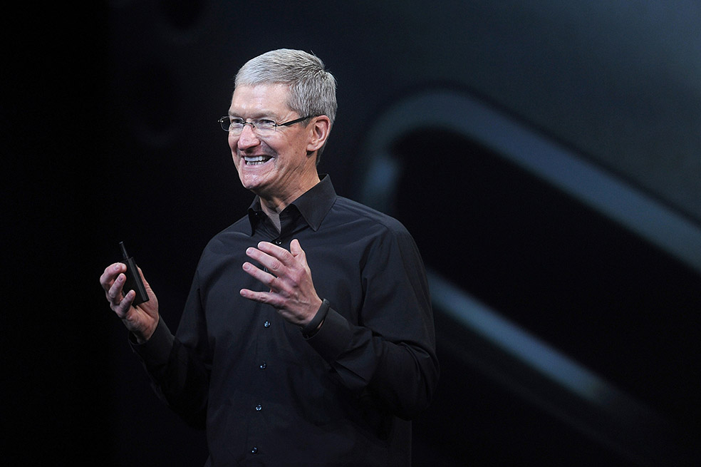Tim Cook, CEO de Apple. / Bloomberg