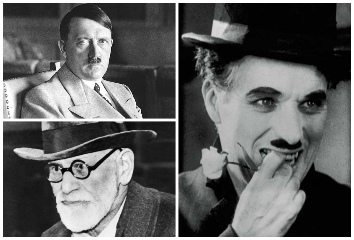 Hitler, Freud y Chaplin. /Archivo