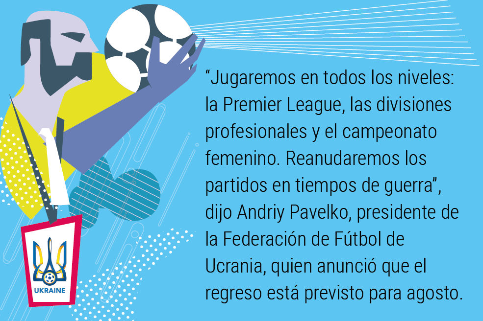 El fútbol en medio de la guerra.