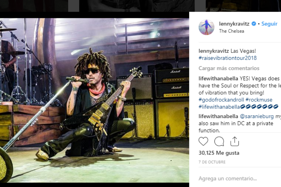 Lenny Kravitz se presentará por primera vez en Colombia en marzo de 2019