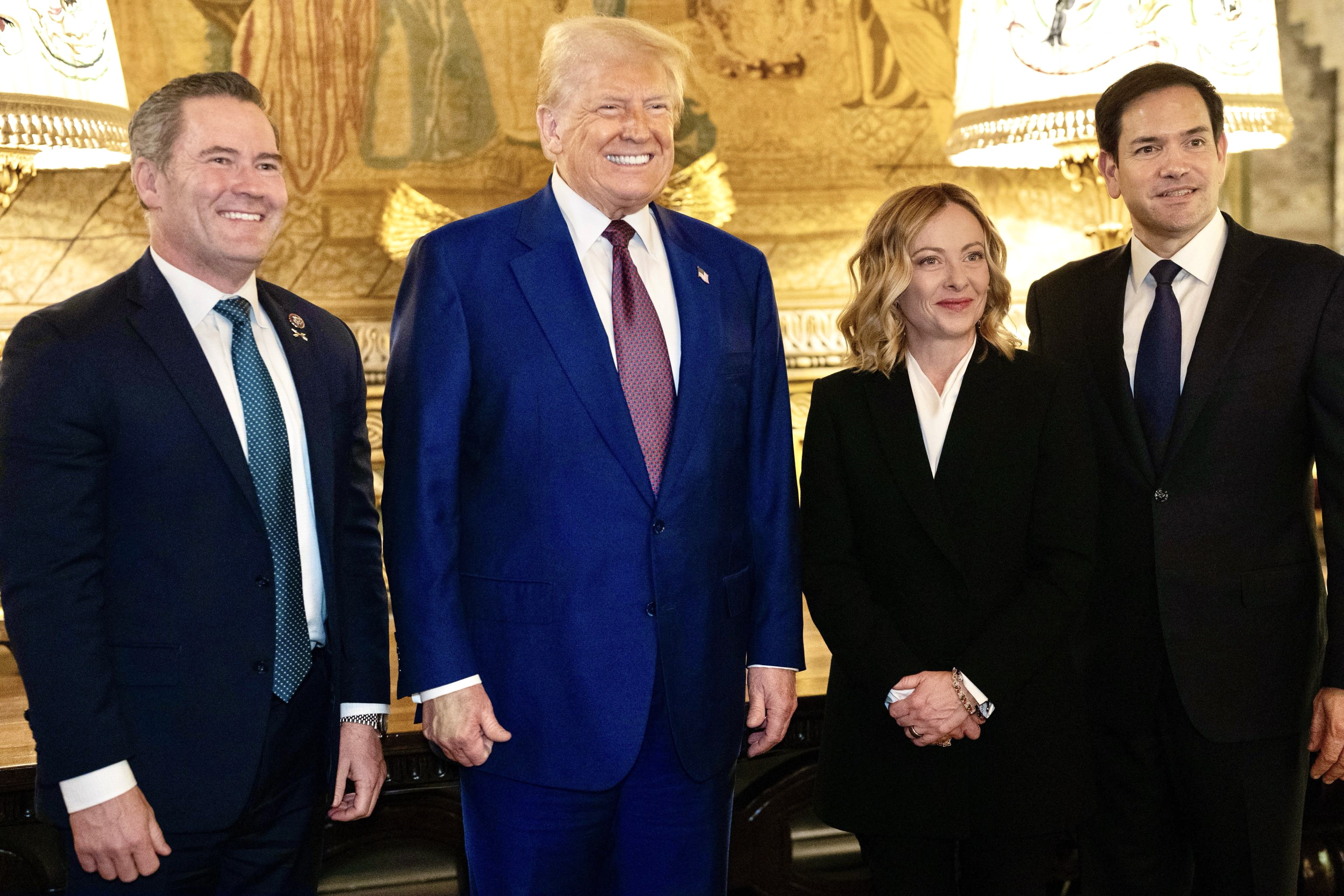 “Listos para trabajar juntos”: Giorgia Meloni se reunió con Trump en Mar-a-lago