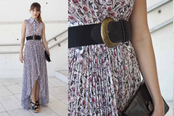 Vestidos plizados y en punta