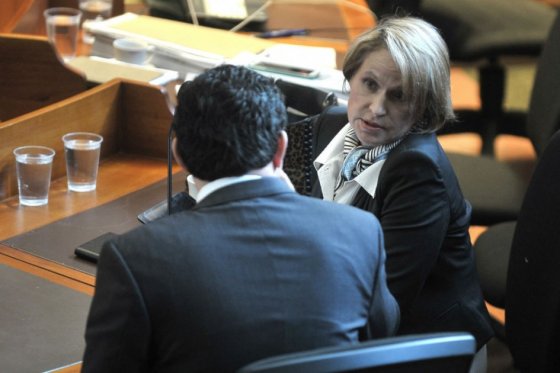 Morelli durante la audiencia en la que la Fiscalía la acusó ante la Corte Suprema de Justicia. /Foto: Óscar Pérez – El Espectador
