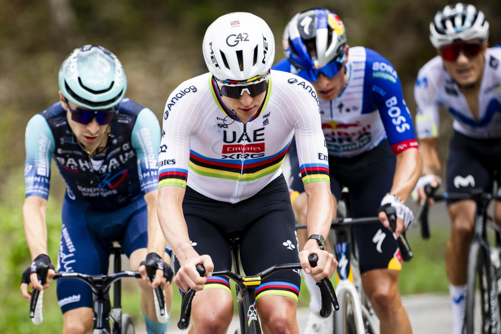 Tadej Pogačar fue contundente y se quedó con la primera etapa del Tour de Romandía 2026