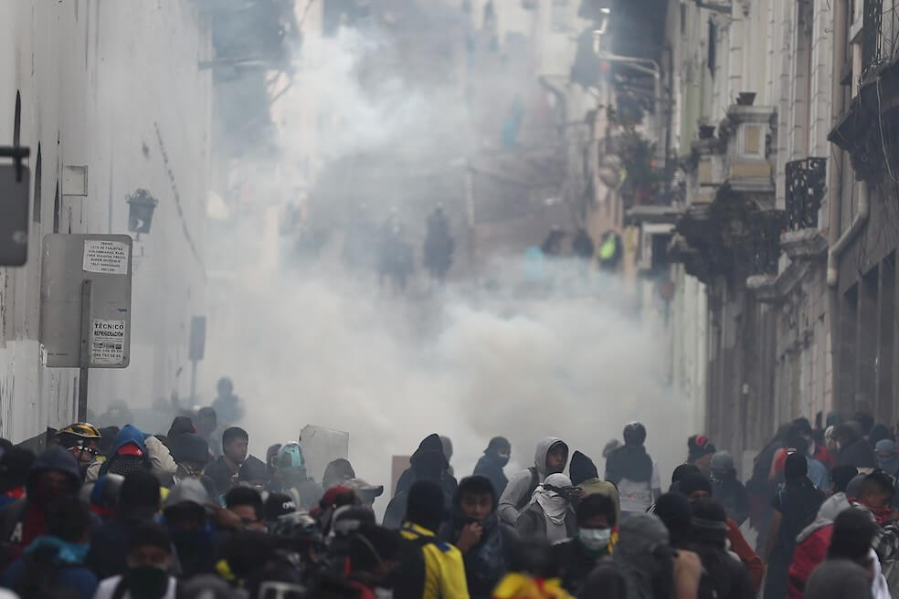 Esta es la situación actual de Quito durante protestas en Ecuador