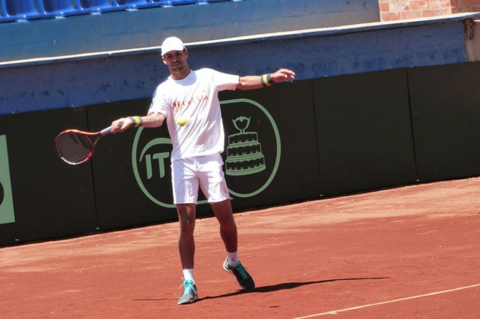Santiago Giraldo, raqueta número uno de Colombia para la Copa Davis. Foto: Federación Colombiana de Tenis