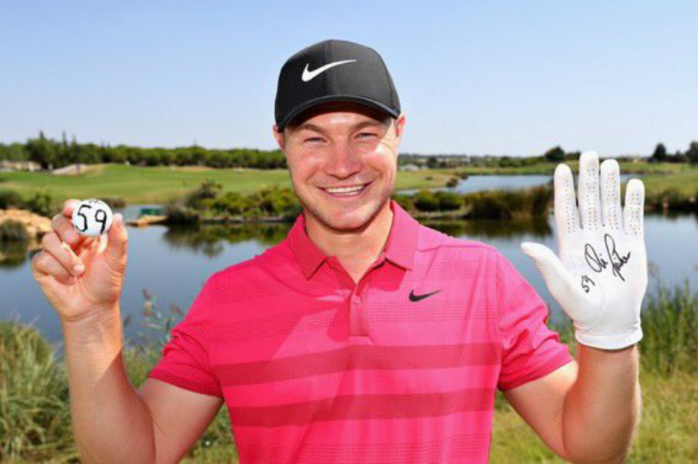 El golfista Oliver Fisher presentó una tarjeta histórica de 59 golpes en el circuito europeo