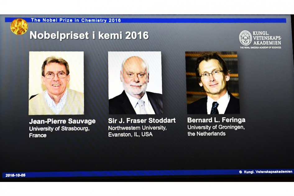 Nobel de Química 2016 para tres científicos por diseño de máquinas moleculares