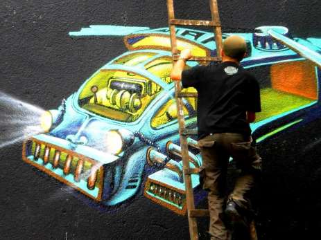 Platea para un graffiti