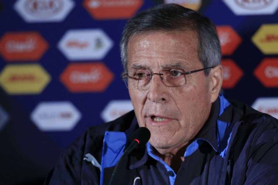 Óscar Tabárez, técnico de la selección uruguaya de fútbol. Foto: AFP