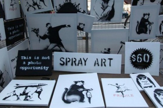 Obra de Banksy.