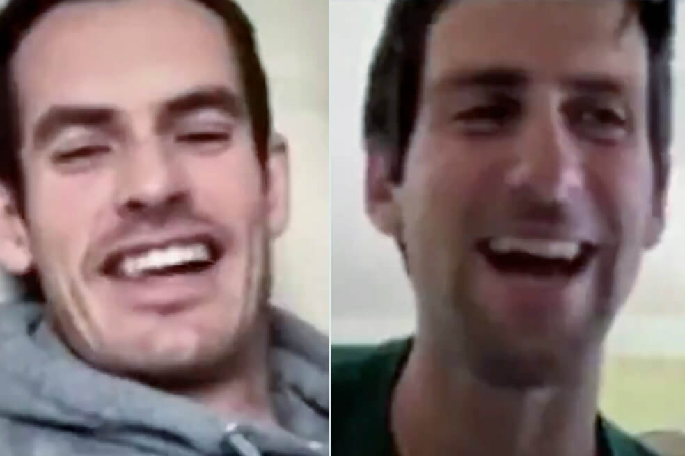 La charla entre Andy Murray y Novak Djokovic durante el aislamiento